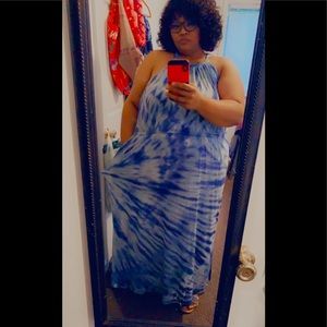 Lane Bryant tie dye maxi sundress
